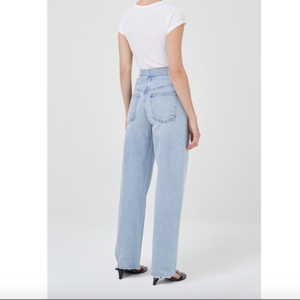 New Agolde Feel Good High Rise Wide Leg Classic Jean - Picture 14 of 15